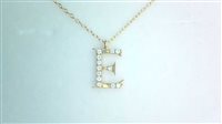 Halskette Bolzoni Dame Lettere e simboli in Gelbgold Diamante 0.08 Ct C0602-E-OG - C0602-E-OG